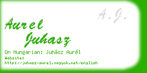 aurel juhasz business card